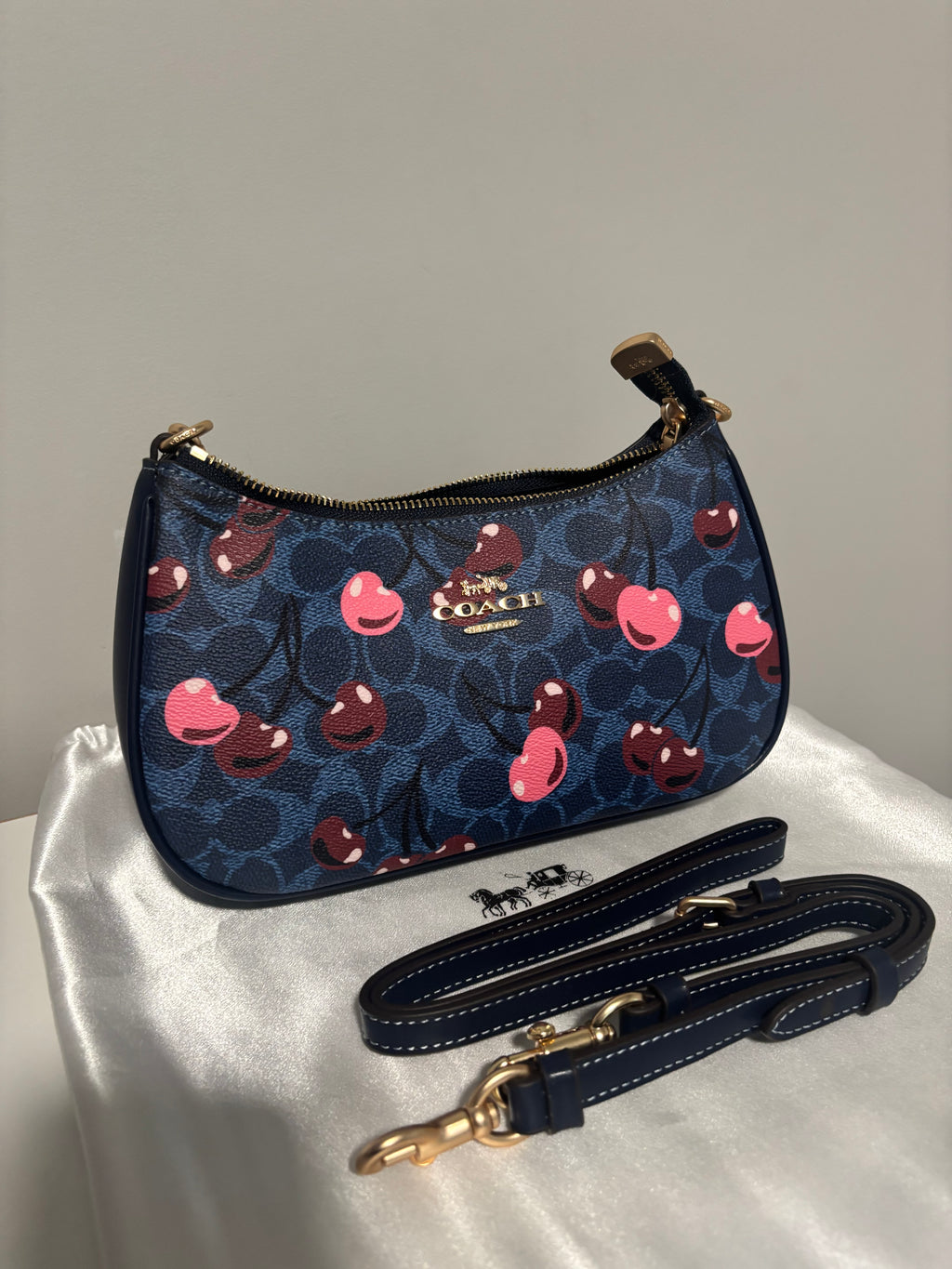 Blue Cherry Teri Shoulder Bag