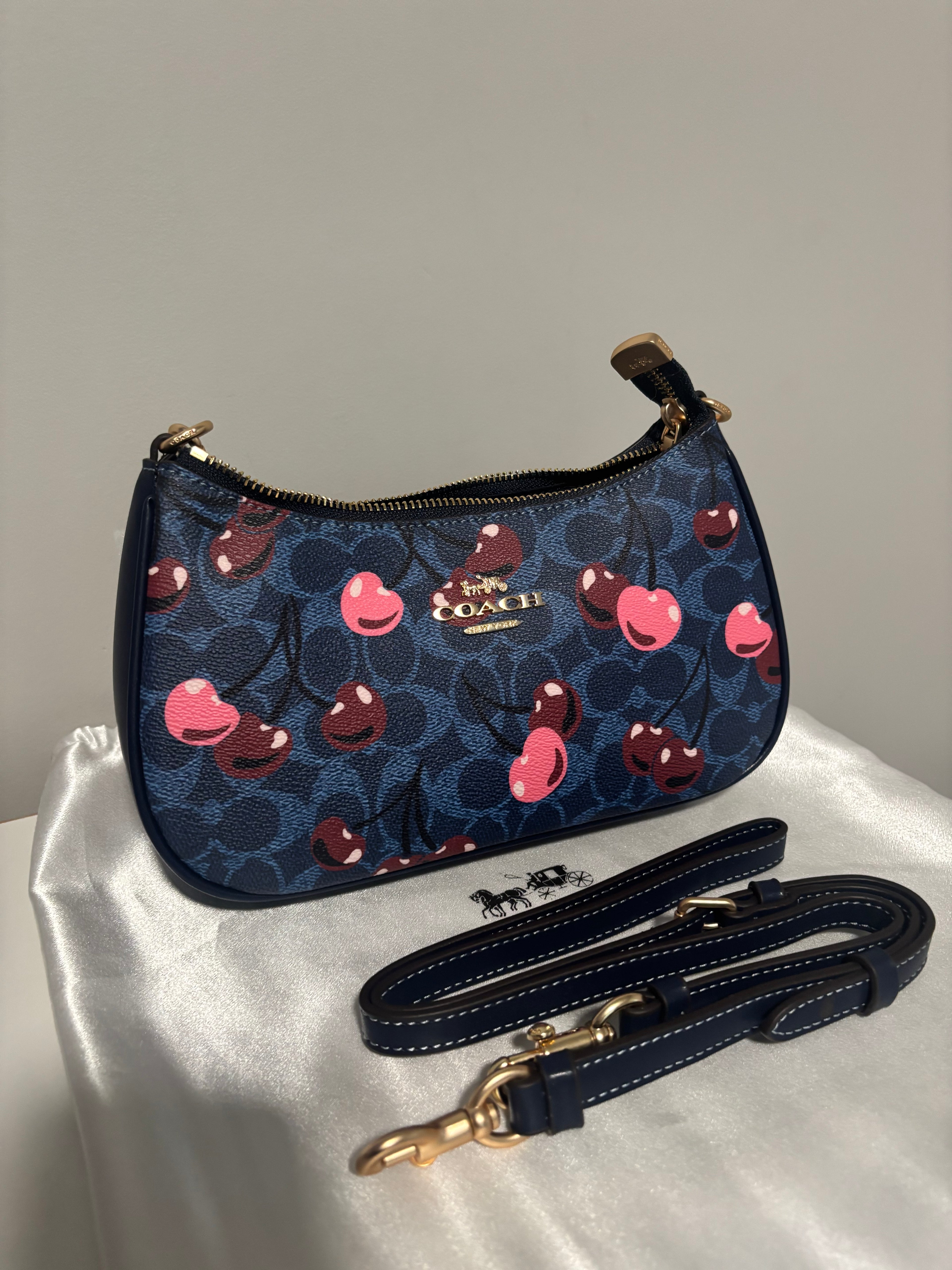 Blue Cherry Teri Shoulder Bag