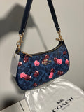 Blue Cherry Teri Shoulder Bag